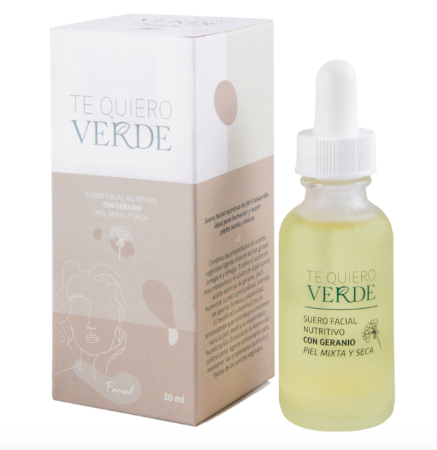 Suero facial nutritivo con geranio