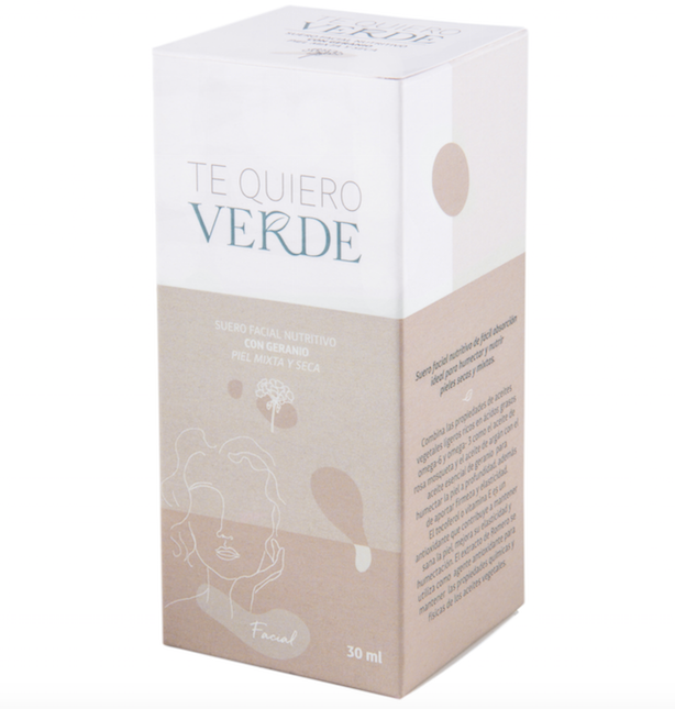 Suero facial nutritivo con geranio